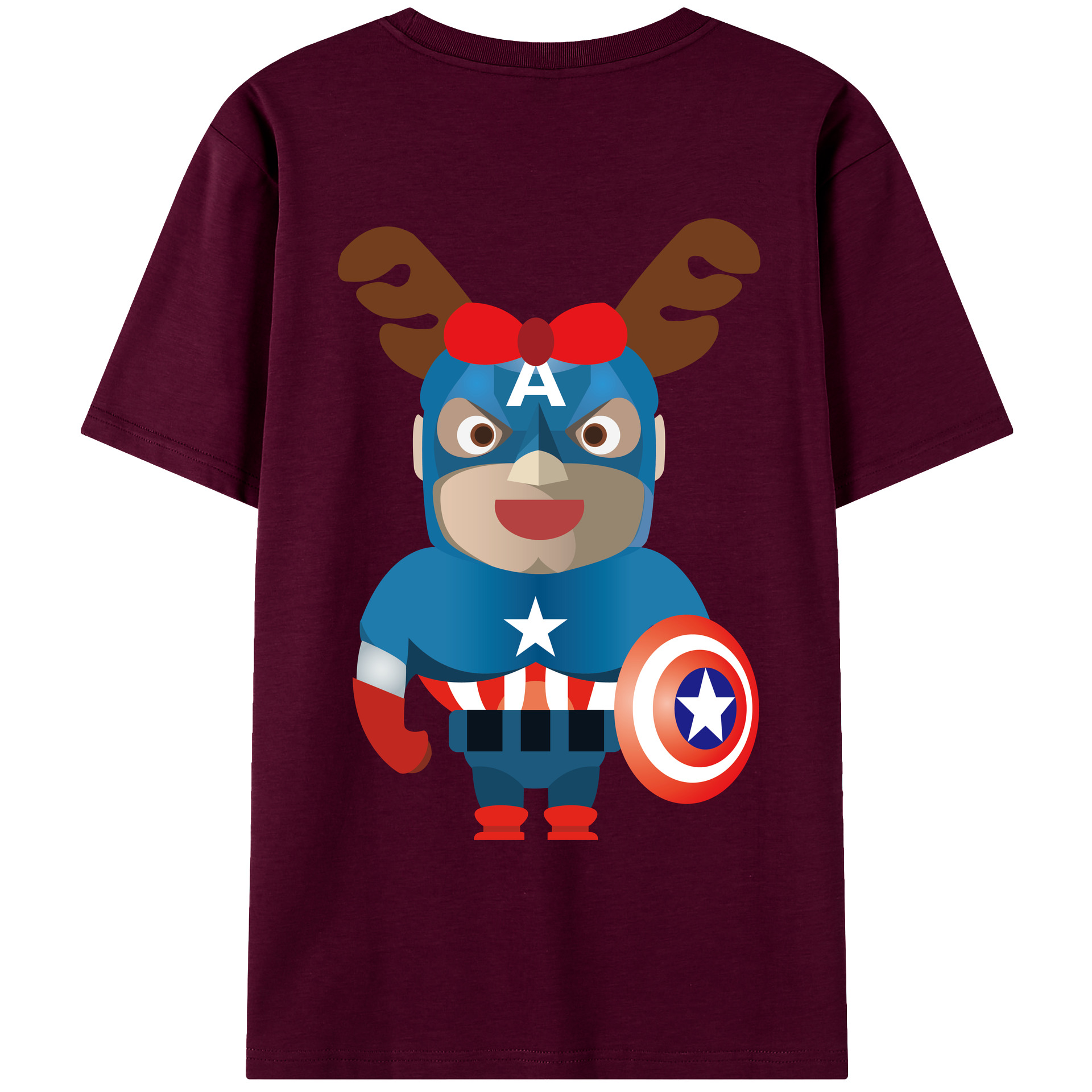 （画像用） アベンジャーズ The Avengers レディース半袖Tシャツ(バックプリント)